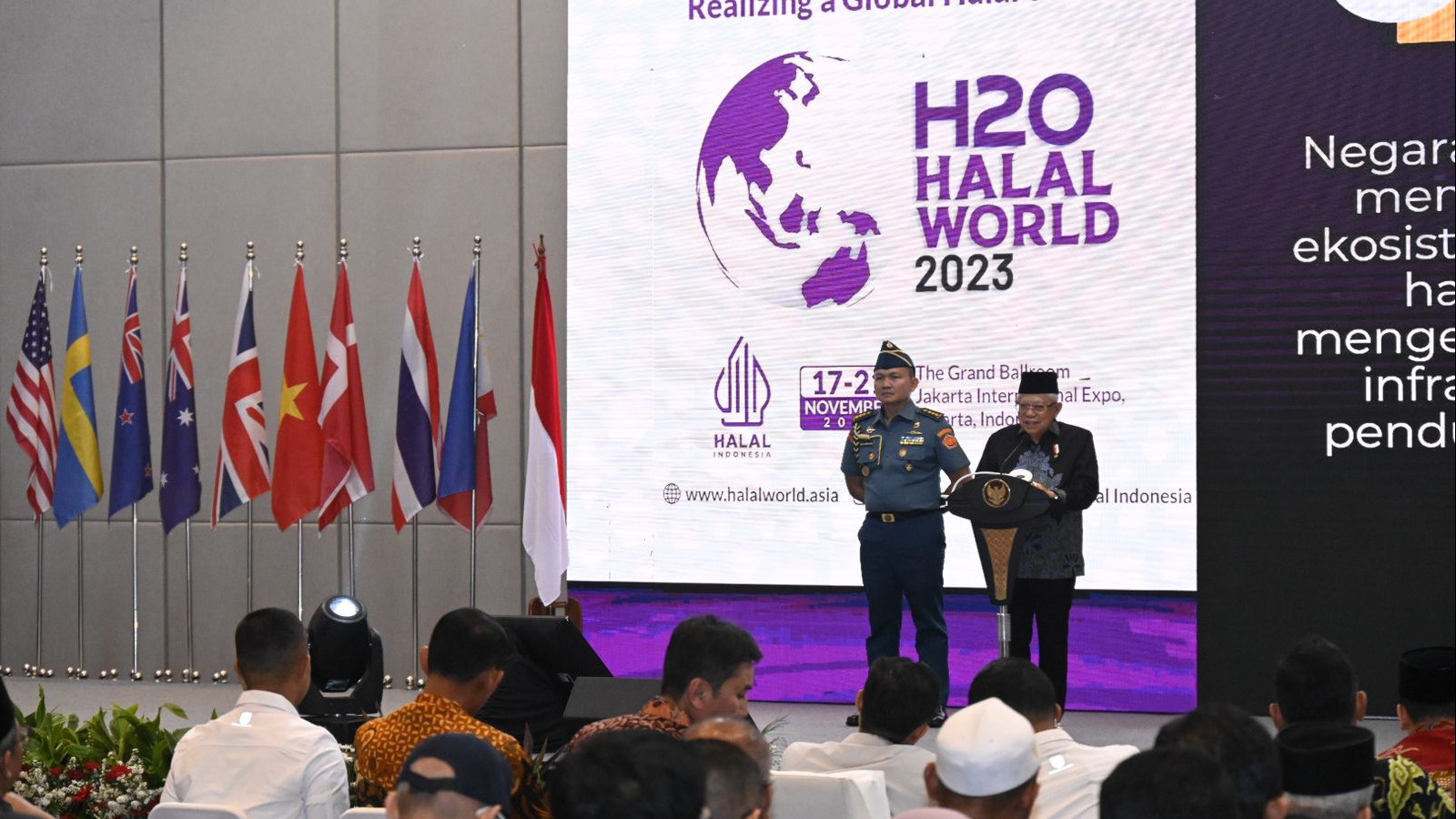 Buka Halal World 2023, Wapres Dorong Penetapan Standar Halal Global 1 sekarangaja