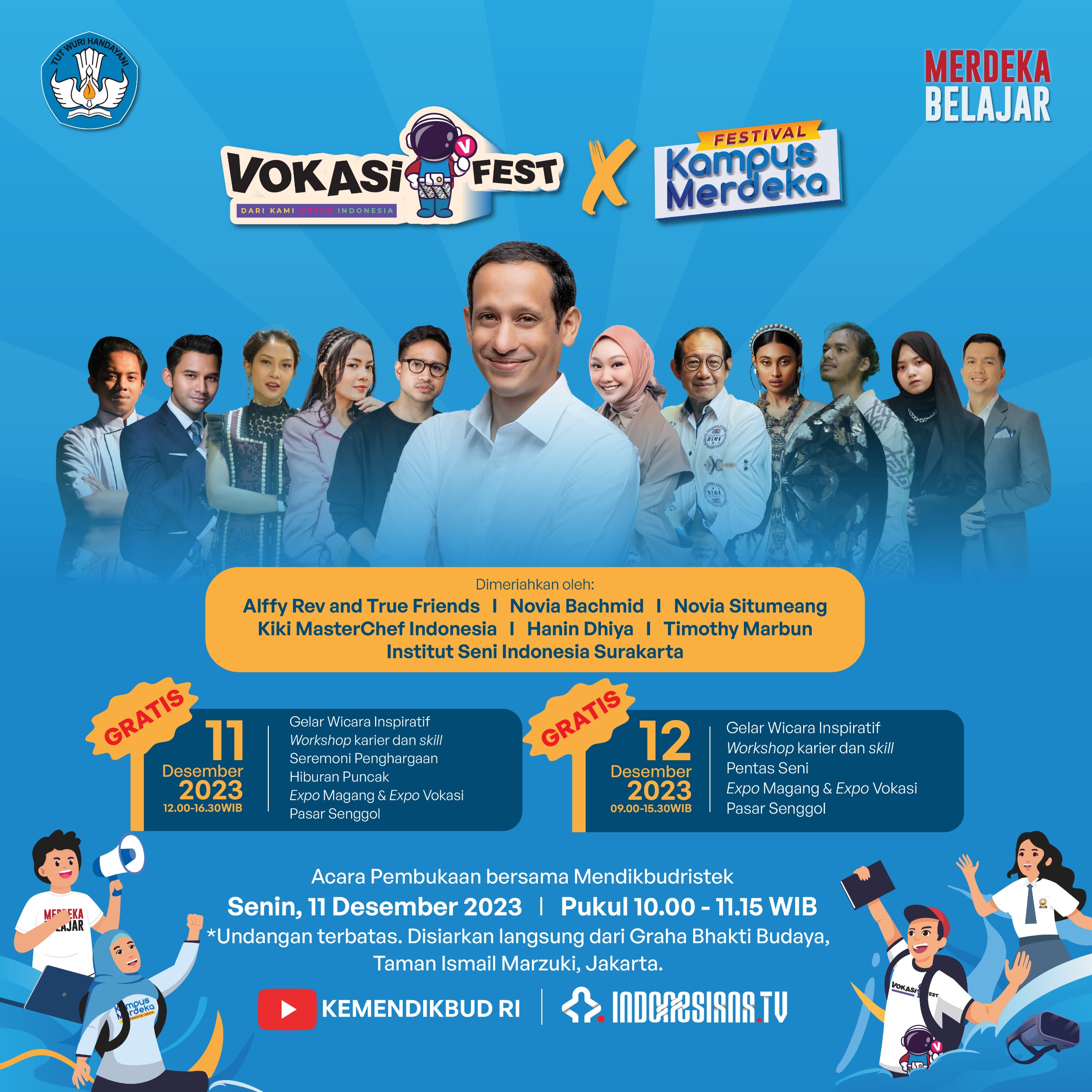 Vokasifest X Festival Kampus Merdeka 2023 Digelar Besok 1 sekarangaja