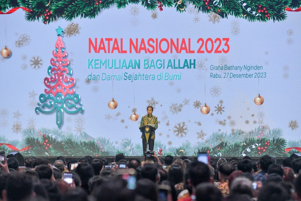 Presiden Jokowi Ajak Umat Kristiani Perkuat Semangat Bersikap Moderat dalam Beragama 1 sekarangaja