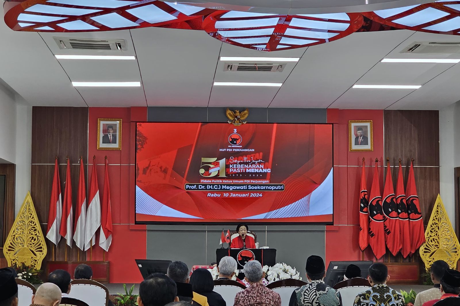 HUT ke 51 PDI Perjuangan, Megawati: Kebenaran Pasti Menang 1 sekarangaja
