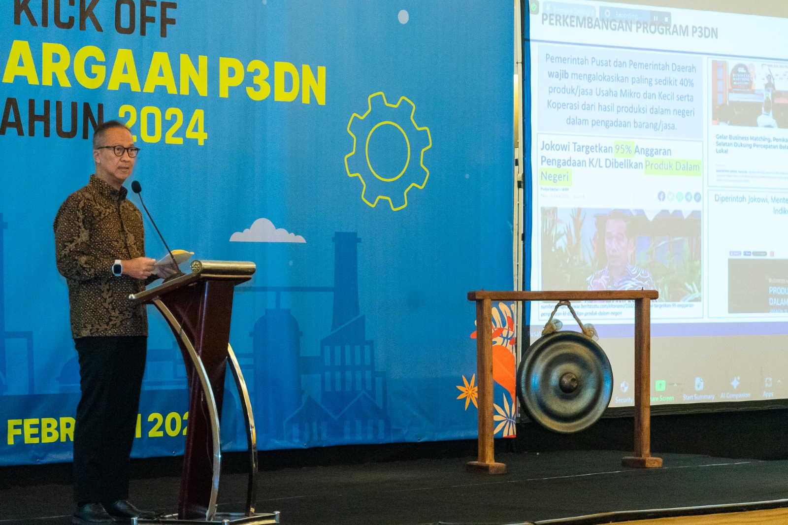 Kembali Gelar Business Matching, Kemenperin Beri Penghargaan Penggunaan Produk Dalam Negeri 1 sekarangaja