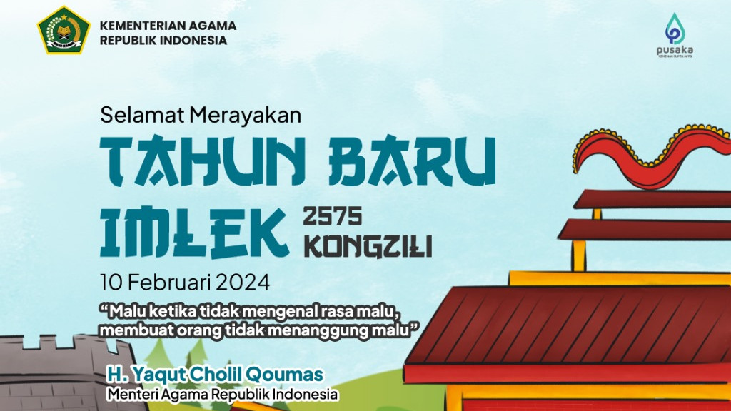 Tahun Baru Imlek, Begini Pesan Menag 1 sekarangaja