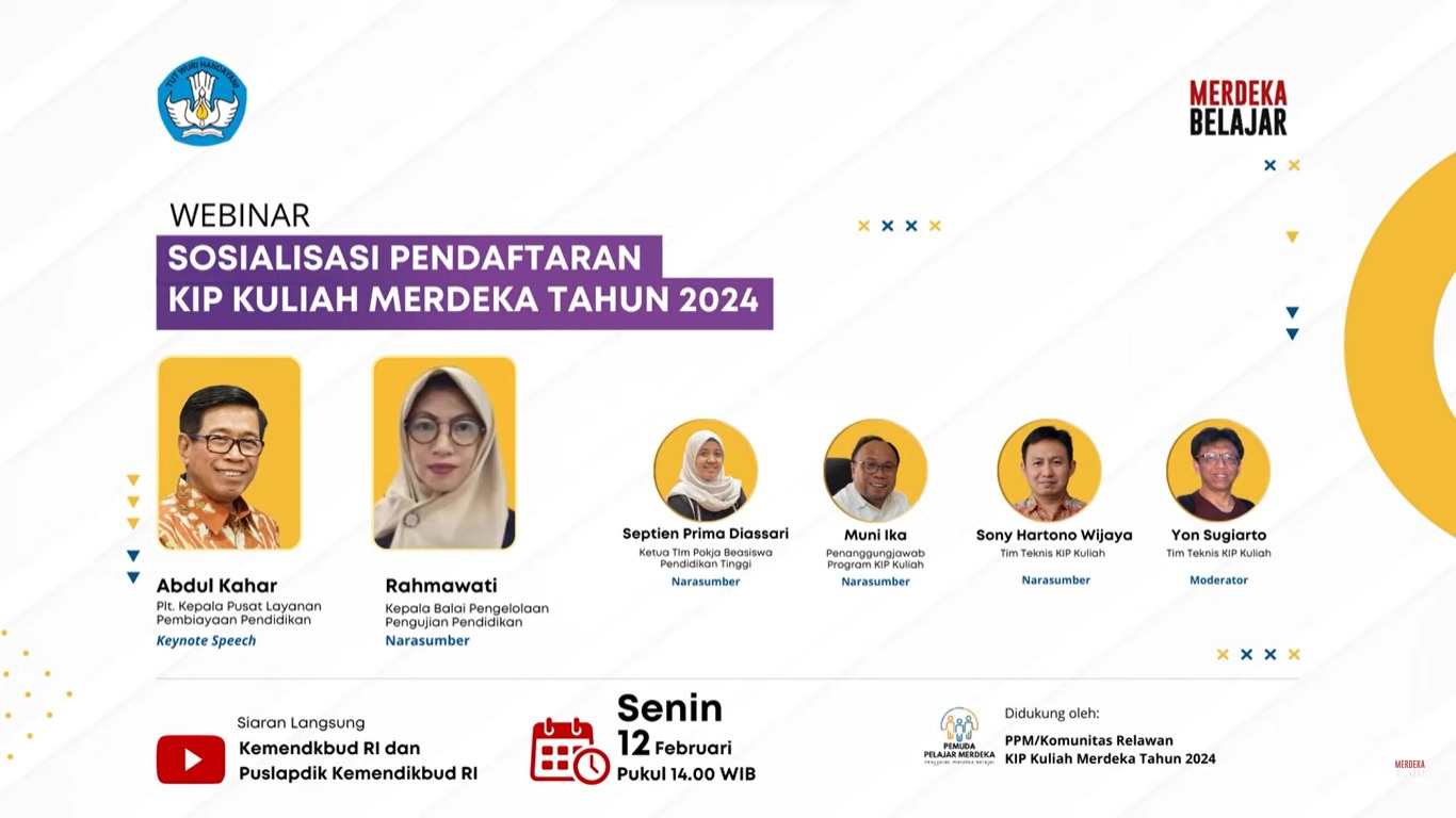 Asyiik, Pendaftaran Program KIP Kuliah Merdeka Tahun 2024 Resmi Dibuka 1 sekarangaja