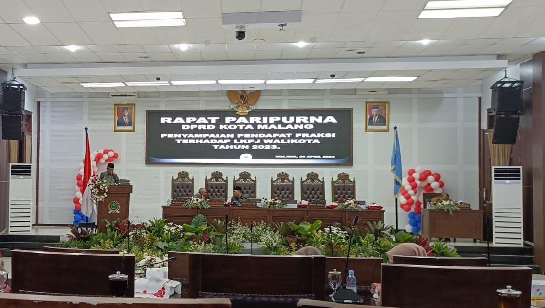 Bahas LKPJ Wali Kota Malang Tahun 2023, Fraksi-Fraksi di Dewan Sorot Capaian PAD 1 sekarangaja