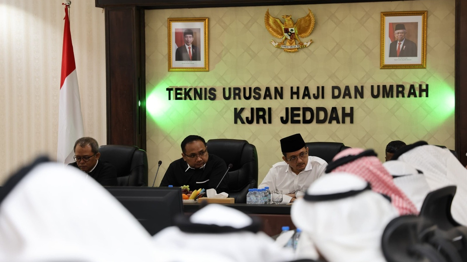 Menag Bertemu Masyariq, Bahas Layanan Arafah, Muzdalifah, dan Mina 1 sekarangaja