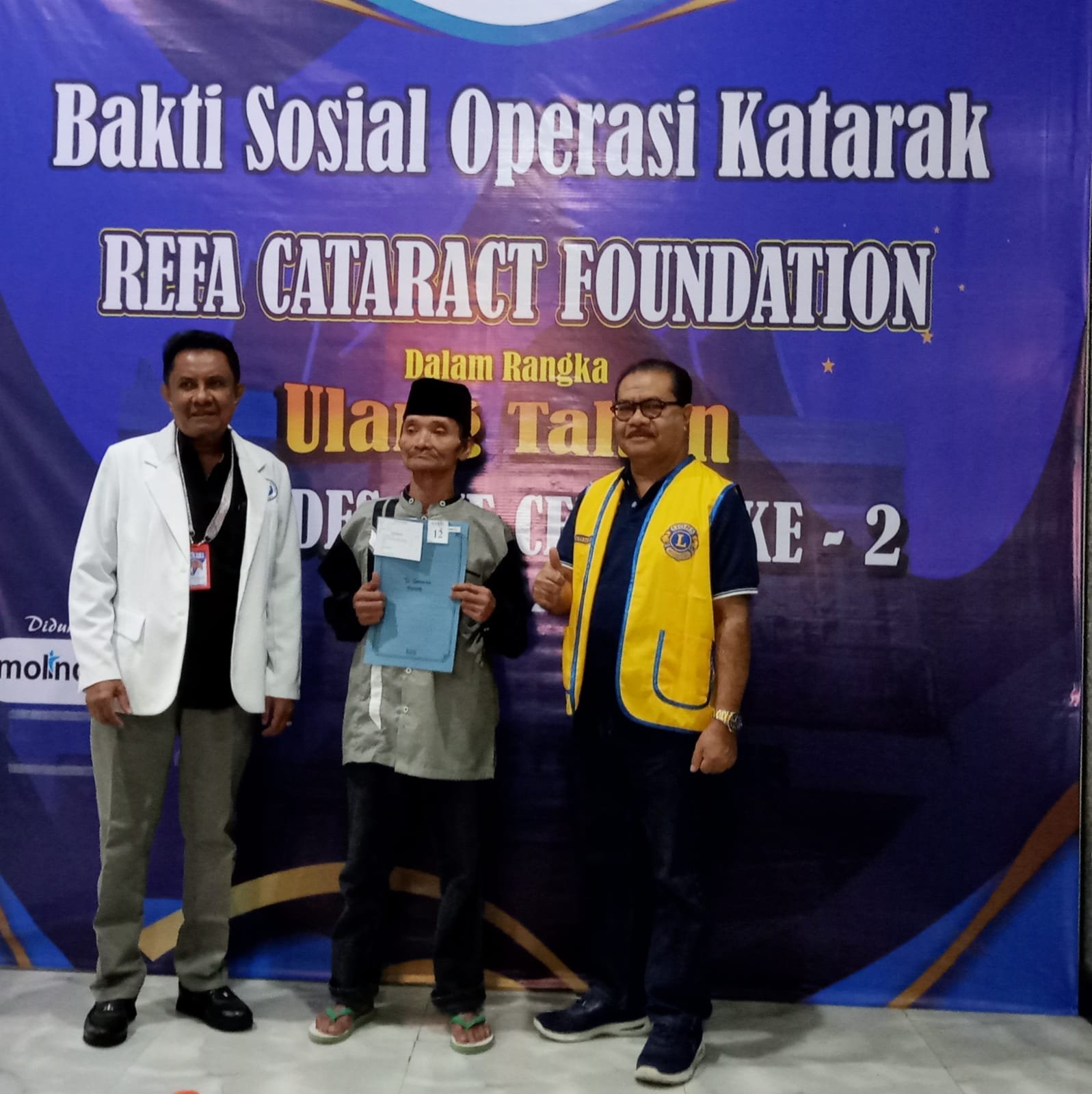 Ulang Tahun ke 2 Klinik Mata Kendedes Eye Center Singosari Gandeng Refa Cataract Foundation, PT Molindo dan Lions Club Gelar Operasi Katarak Gratis 1 sekarangaja