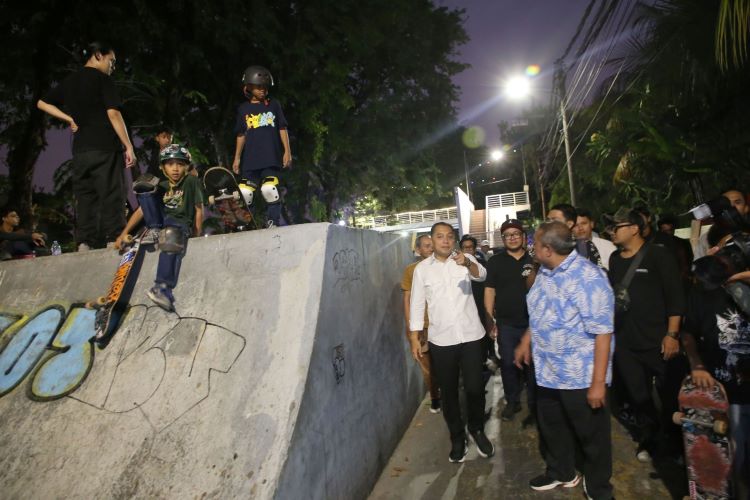 Skatepark Kalimas dan Taman Bungkul Surabaya Direvitalisasi 1 sekarangaja