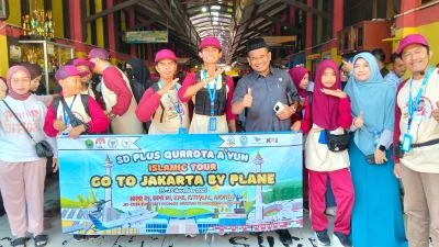 Hadirkan Pengalaman Belajar Bermakna, SD Plus QurrotaA'yun Gelar Islamic Tour To Jakarta By Plane 1 sekarangaja