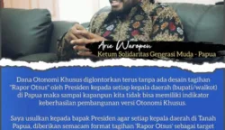 Dukung Pemerintahan Presiden Prabowo - Gibran dengan Lawan Serakahnomic untuk Benahi Implementasi Kebijakan Otonomi Khusus di Tanah Papua 9 sekarangaja