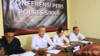 Polres Sikka Amankan Dua Tersangka Dugaan TPPO Eltras Cafe dan Satu Tersangka Kasus Asusila Disertai Penganiayaan Anak 2 sekarangaja