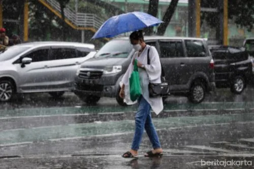 Wilayah Jakarta Diprakirakan Hujan Hari Ini 1 sekarangaja