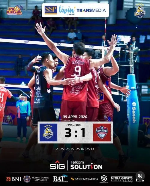 LavAni Kalahkan Surabaya Samator di Final Four Proliga 2026 1 sekarangaja