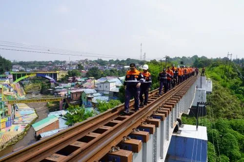PT KAI Cek Perlintasan Stasiun Kotabaru Malang hingga Stasiun Malang Kota Lama 1 sekarangaja