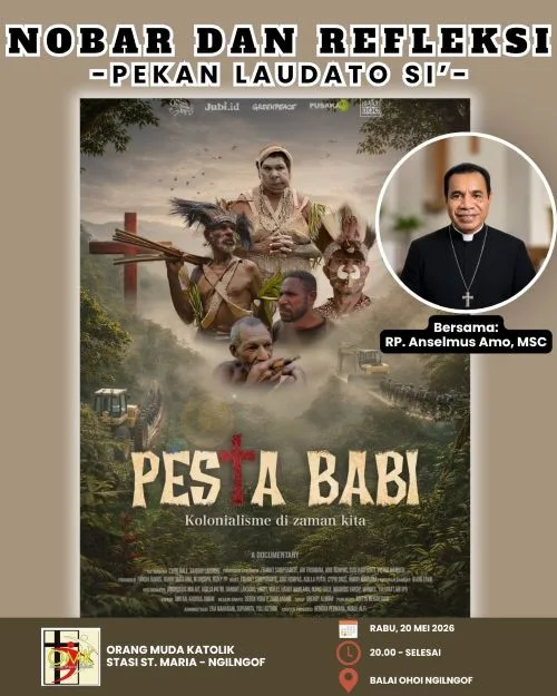 Menghayati Pekan Laudato Si', OMK Ngilngof Maluku Tenggara Nobar dan Refleksi Film Pesta Babi 2 sekarangaja