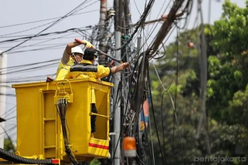 Penataan Kabel Jakarta Diperkuat Perda Utilitas 1 sekarangaja