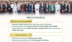 Mau ikut nikah massal saat Nikah Fest dan Islamic Wedding Expo 2026 di Smesco Exhibition Hall? Yuuuk Segera Daftar di KUA DKI Jakarta 9 sekarangaja