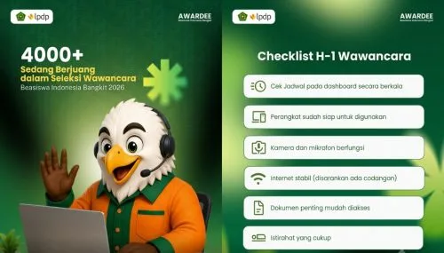 Catat! Peserta Seleksi Beasiswa Indonesia Bangkit Kemenag Masuk Tahap Wawancara 1 sekarangaja