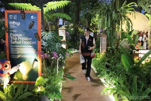 Papua Jadi Tema Stan Flona Pemkot Jaksel 1 sekarangaja