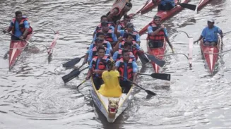 Yuuuk Besok Nonton Lomba Dayung di Aliran Kali Ciliwung Pasar Baru Jakarta Pusat 2 sekarangaja