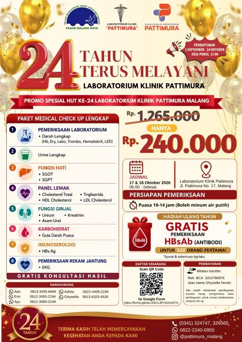 Yuuuk Merapat! Kolaborasi FKAUB Malang Raya dengan Laboratorium Klinik Pattimura Gelar Medical Check Up Murah 1 sekarangaja