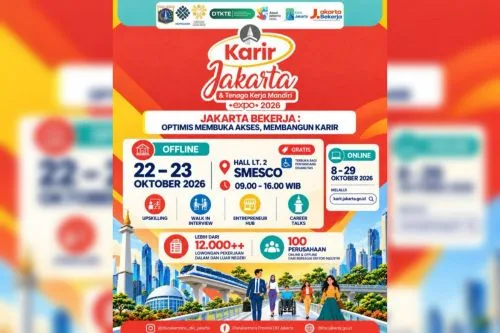Para Pencari Kerja di Jakarta Merapat ke Karir Jakarta & Tenaga Kerja Mandiri Expo 2026 1 sekarangaja