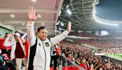 Presiden Prabowo Bangga Indonesia Juara FIFA ASEAN Cup saat Nonton Laga di Gelora Bung Karno 11 sekarangaja